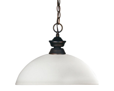 Riviera 1 Light Pendant 14 x 11 Inches by Z Lite 100701OB-DMO14 - 100701OB-DMO14