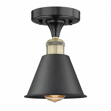 Smithfield 1 Light 6.5 Inch Wide Semi Flush Mount by Innovations - 616-1F-M8
