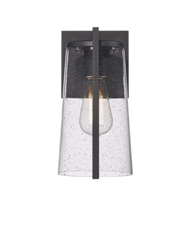 Portofino 1 Light Outdoor Wall Mount 11 Inch Tall by Artcraft - AC8820BK
