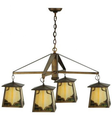 Kirkpatrick 4 Light Chandelier 24 x 41 Inch by Meyda Tiffany - 51486