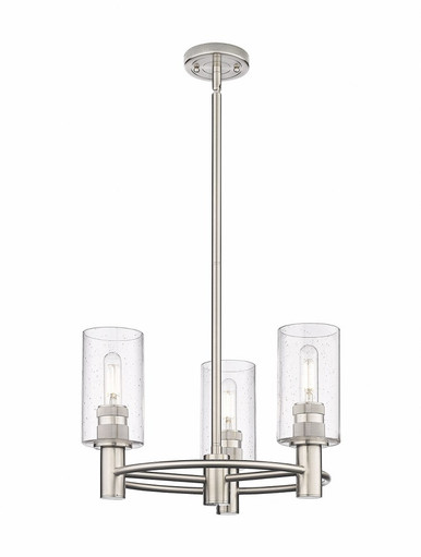 Crown Point 3 Light Stem Hung Pendant 10.38 Inch Tall by Innovations - 434-3CR-G434-7