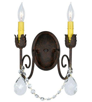 Antonia 2 Light Wall Sconce 11 x 9.5 Inches by Meyda Tiffany - 141644