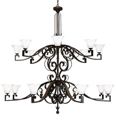 Noah 16 Light Chandelier 72 Inches Tall and 72 Inches Wide by Meyda Tiffany - 119776