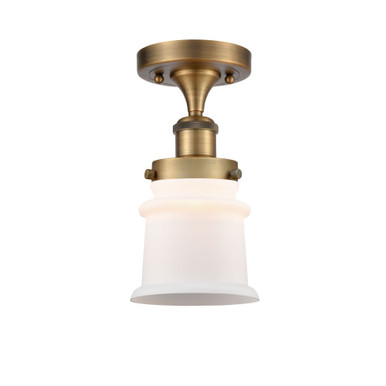 Canton 1 Light Semi Flush Mount 9.75 Inch and 5.25 Inch Wide by Innovations - 916-1C-BB-G181S
