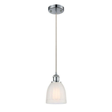 Brookfield 100W 1 LED Cord Hung Mini Pendant 9.38X5.75 Inch by Innovations - 516-1P-PC-G441-LED