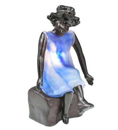 Silhouette 1 Light Passing Time Accent Lamp by Meyda Tiffany - 24074