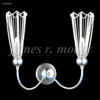 Medallion 2 Light Wall Sconce 15 Inch Wide by James Moder - 9603MD