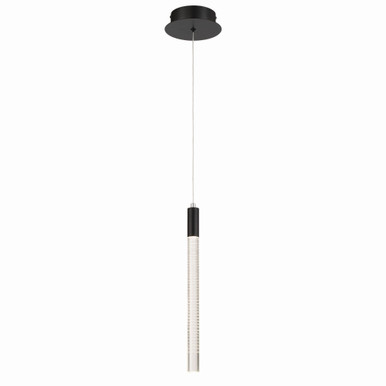 Celine 5W 1 LED Pendant 16.75 Inch Tall and 4.72 Inch Wide by Artcraft - AC12141BK