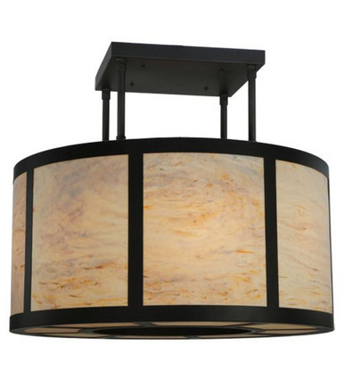 Cilindro Vicksburg 8 Light Semi Flush Mount 29 x 48 Inch by Meyda Tiffany - 133435