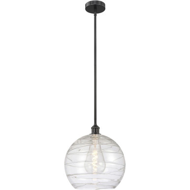 Athens Deco Swirl 1 Light Stem Mini Pendant 14.63X13.75 by Innovations - 616-1S-G1213-14