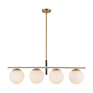 Zuri 4 Light Linear Pendant 11.63 Inch Tall and 7.13 Inch Wide by Alora - LP421437