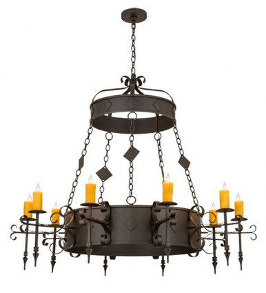 Diamante 10 Light Chandelier 51 x 54 Inches Wide by Meyda Tiffany - 171606