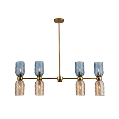 Azul 8 Light Island Mini Pendant by Kalco - 519861AGG
