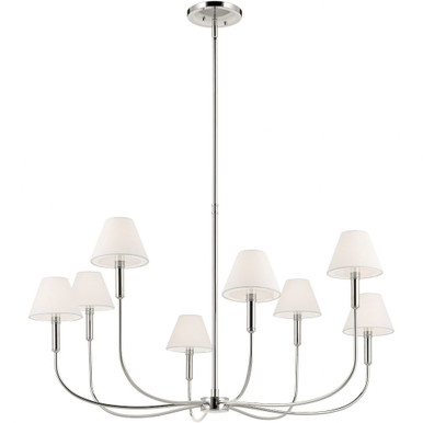 Eadie 8 Light Large Chandelier 23 Inch Tall and 41.25 Inch Wide by Kichler - 52769