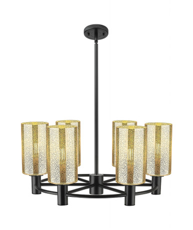 Crown Point 6Light Stem Chandelier 10.38 Inch X 24 Inch Wide by Innovations - 434-6CR-G434-7_P