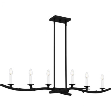 Oakley 6 Light Oversized Linear Chandelier by Quoizel - OAK644EK