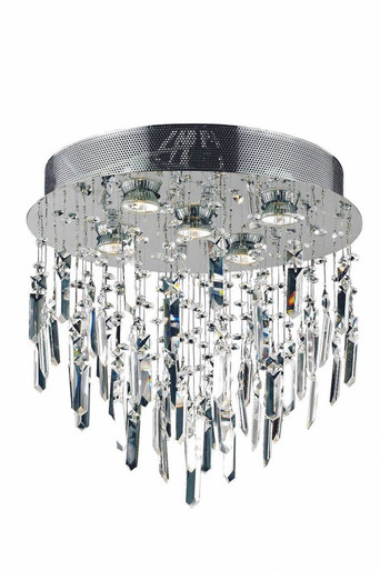 Galaxy 5 Light 16 Inch Wide Steel Flush Mount by Elegant - V2006F16SC/RC