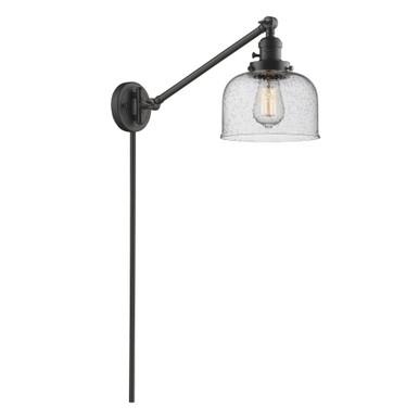 Bell 100W 1 LED Swing Arm Wall Sconce 25 X 8 by Innovations - 237-G7-LED