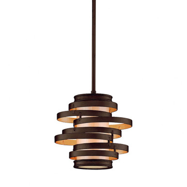 Vertigo 1 Light Contemporary Medium Pendant by Corbett - 113-41-BRL/GL