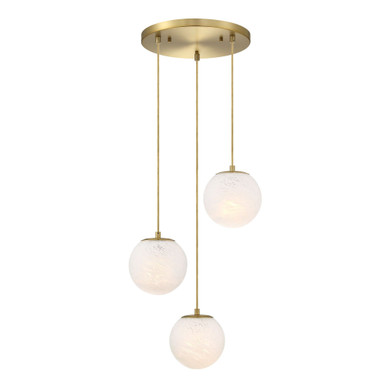 Pixie 3 Light Chandelier 120 Inch X 17.75 Inch Wide by Designers Fountain - D342M-3CHA-BG