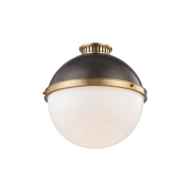 Latham 1 Light 14.75 Inch Wide Flush Mount by Hudson Valley - 4015
