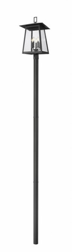 Rainer 5 Light Outdoor Post Mount 145.5 x 15.5 Inches by Z-Lite - 5015PHXLR-5009P120-B