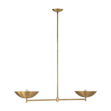 Waxlow 2 Light Linear Pendant 6.5 Inch Tall and 48 Inch Wide by Renwil Inc - LPC4491