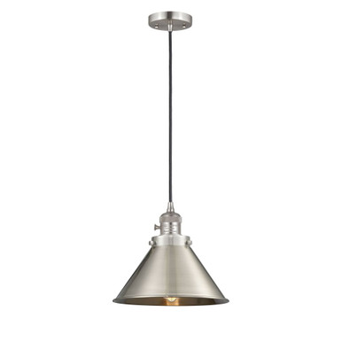 Briarcliff 1 Light Cord Cone Mini Pendant 8.63X10 Inch Wide by Innovations - 201CSW-M10