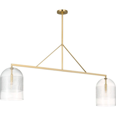 Leano 5W 2 LED Linear Chandelier 29.9 Inch Tall by Visual Comfort Modern - SLLS638