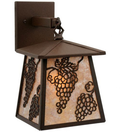 Stillwater Grapes 1 Light Hanging Wall Sconce 12 x 7.25 Inch by Meyda - 115361