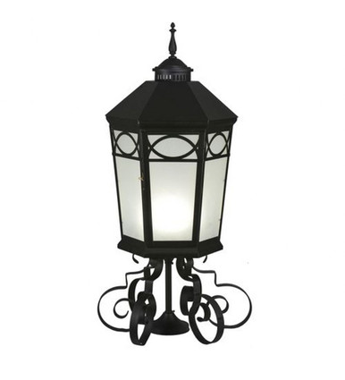 Restored Taft 1 Light Outdoor Post Mount 38 x 16 In by Meyda Tiffany - 243501