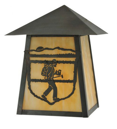 Lake Clear Lodge 1 Light Wall Sconce 10.5 x 9 Inch by Meyda Tiffany - 116860