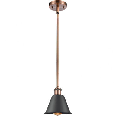 Smithfield 1 Light Industrial Pendant by Innovations - 516-1S-AC-M8-BK