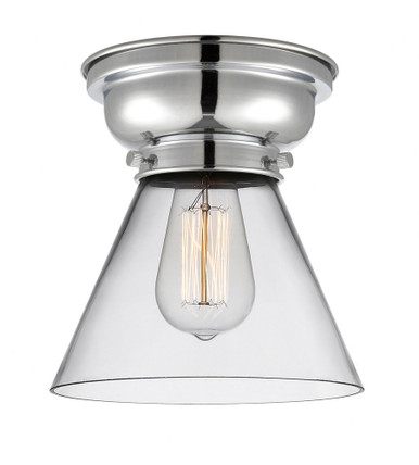 Cone 1 Light Flush Mount 8.25 Inch Tall and 7.75 Inch Wide by Innovations - 623-1F-PC-G42