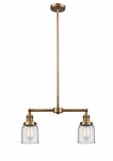 Bell 2 Light Stem Adjustable Island 10 Inch and 21 Inch Wide by Innovations - 209-BB-G52