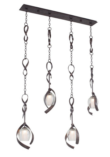 Solana 4 Light Oversized Island Chandelier by Kalco - 7545OC