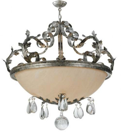 Renaissance 5 Light Inverted Pendant 42.5 x 42.5 Inches by Meyda Tiffany - 120442