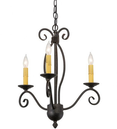 Sienna 3 Light Chandelier 22 x 18 Inches Wide by Meyda Tiffany - 157887