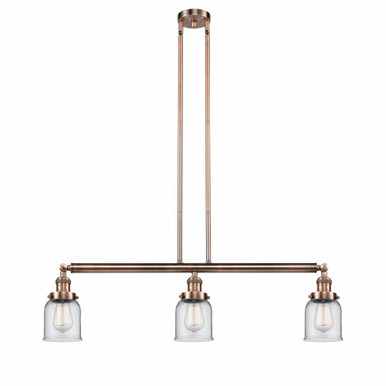 Bell 3 Light Stem Adjustable Island 10 Inch X 37.5 Inch Wide by Innovations - 213-AC-G52