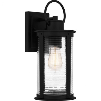 Tilmore 1 Light Outdoor Wall Lantern 15.5 Inch Tall by Quoizel - TLM8406MBK