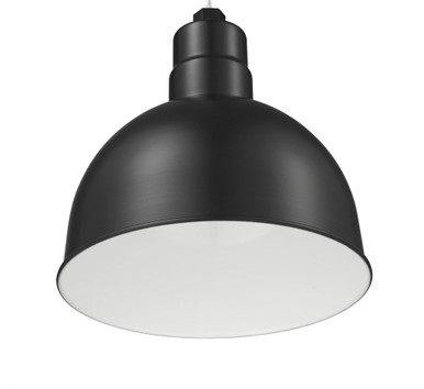 R Series 1 Light Stem Hung Deep Bowl Shade 12 Inch Wide by Millennium - RDBS12