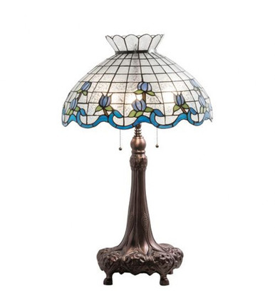 Roseborder 32 Inch High Roseborder Table Lamp by Meyda Tiffany - 228-32TL