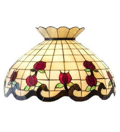 Roseborder 23 Inch Wide Roseborder Shade by Meyda Tiffany - 28670