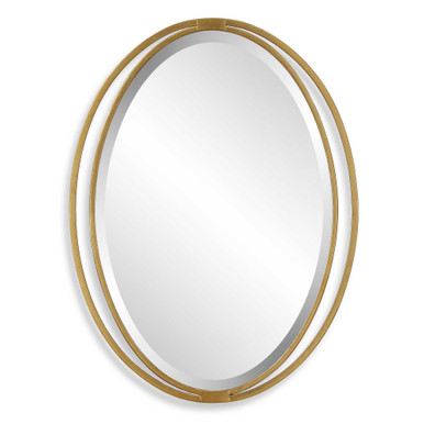Rhodes Oval Mirror 31.88 Inch Tall and 24.25 Inch Wide by Uttermost - 09992