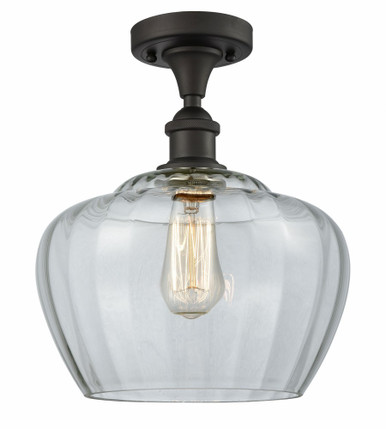 Ballston 1 Light 11 Inch Wide Semi Flush Mount by Innovations - 516-1C-OB-G92-L