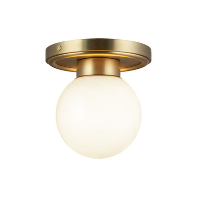 Fiore 1 Light Semi Flush Mount 7.5 Inch Tall and 6 Inch Wide by Alora - SF407306