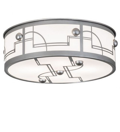 Revival Deco 4 Light Flush Mount 9 x 25 In by Meyda Tiffany - 15514