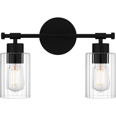 Caputo 2 Light Vanity Light by Quoizel - CAP8615MBK