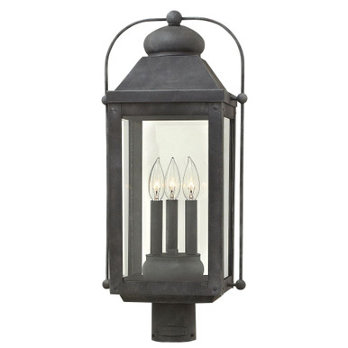 Anchorage 3 Light Outdoor Post Top or Pier Mount 11 x 24.25 In by Hinkley  - 1851