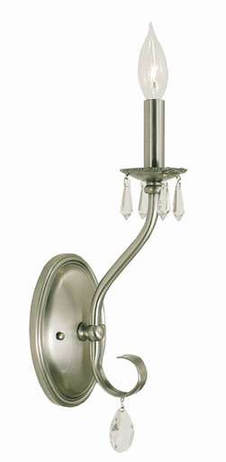 Liebestraum 1 Light Wall Sconce 17 Inch Tall by Framburg - 2991 BN